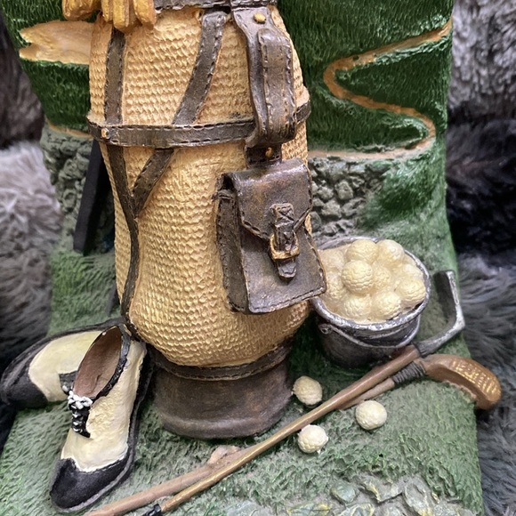 Graphics Golf Bag, Golf Clubs, Golf Shoes, Golf Course 90s Vintage Bookends - Picture 16 of 16